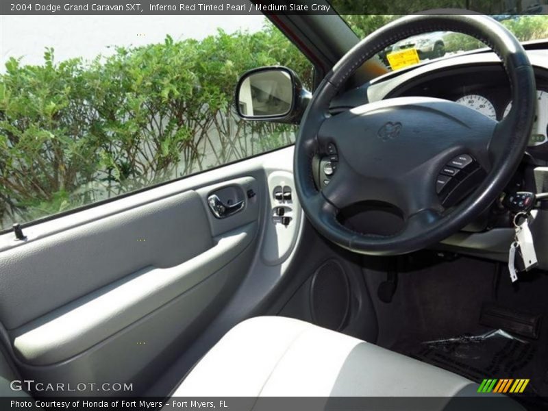 Inferno Red Tinted Pearl / Medium Slate Gray 2004 Dodge Grand Caravan SXT