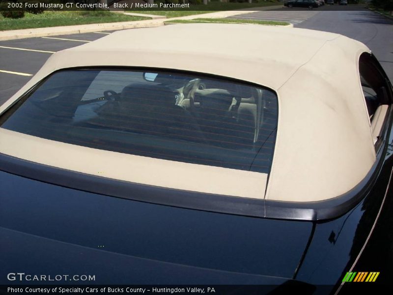 Black / Medium Parchment 2002 Ford Mustang GT Convertible