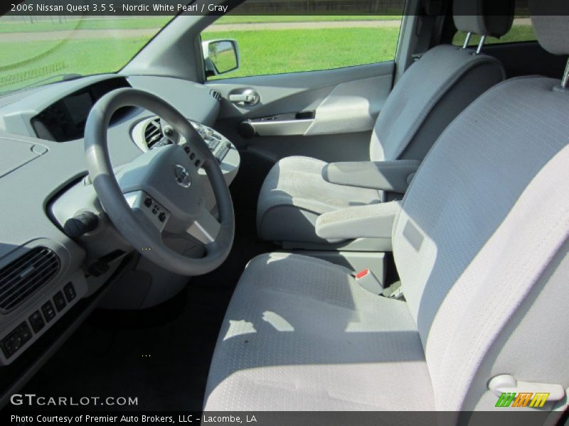 Nordic White Pearl / Gray 2006 Nissan Quest 3.5 S