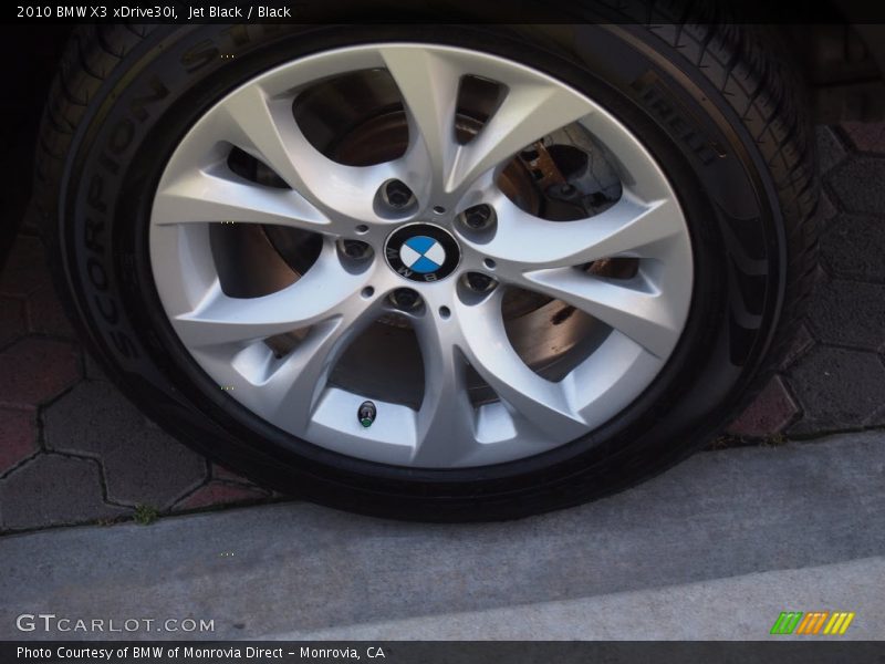 Jet Black / Black 2010 BMW X3 xDrive30i