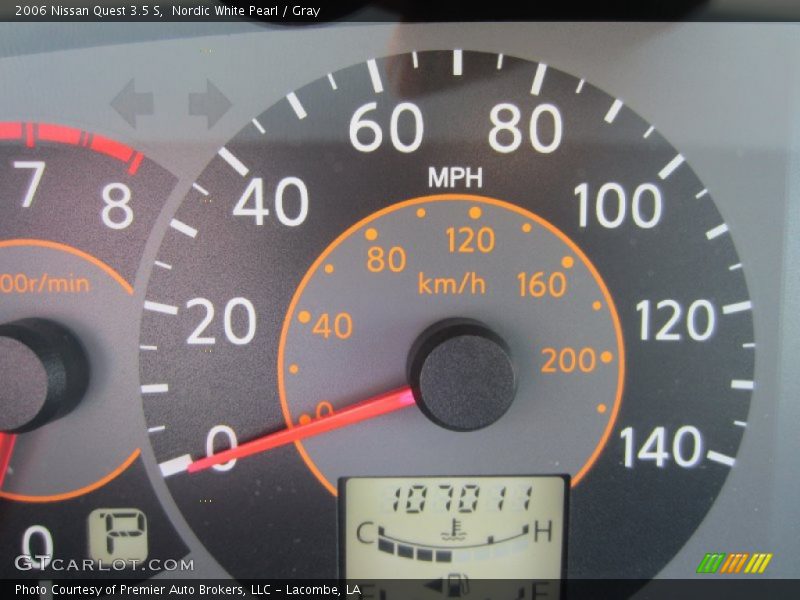 Nordic White Pearl / Gray 2006 Nissan Quest 3.5 S