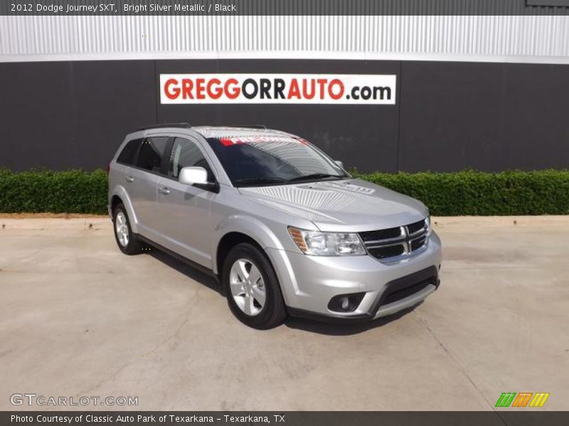 Bright Silver Metallic / Black 2012 Dodge Journey SXT