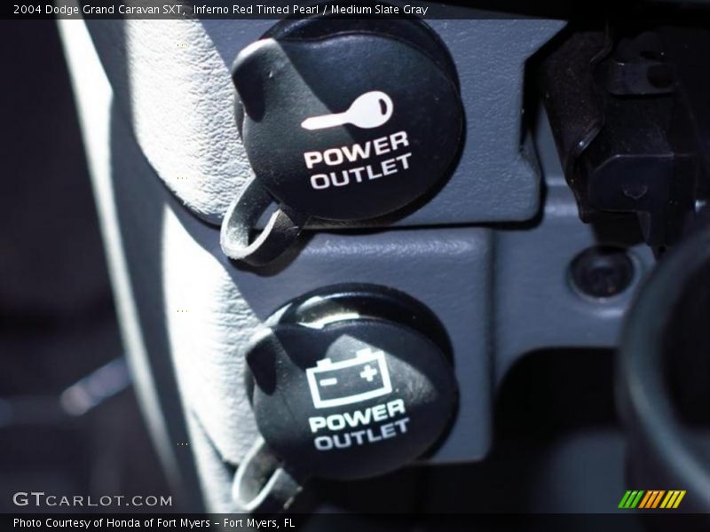 Inferno Red Tinted Pearl / Medium Slate Gray 2004 Dodge Grand Caravan SXT