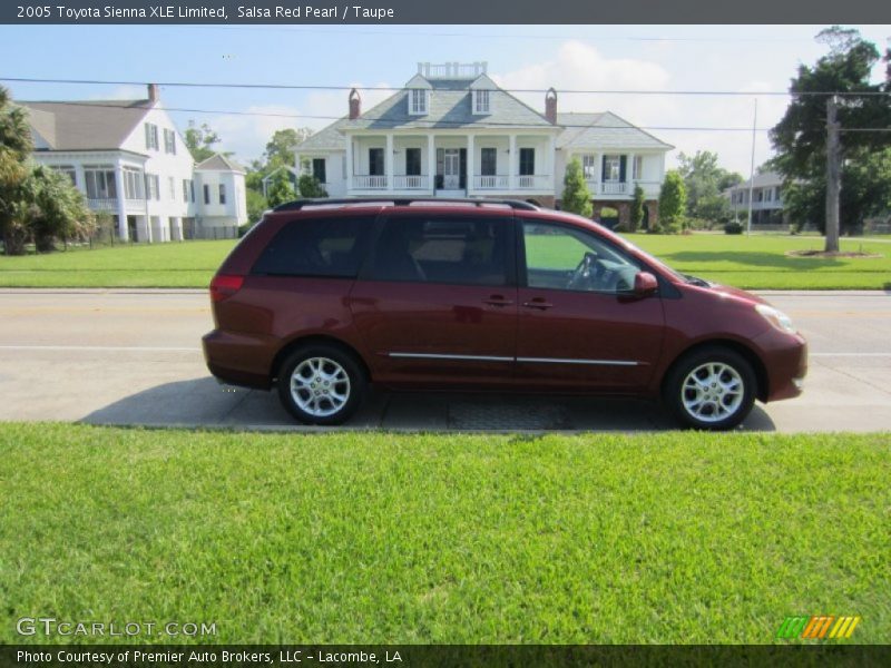 Salsa Red Pearl / Taupe 2005 Toyota Sienna XLE Limited