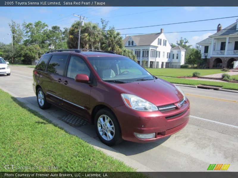 Salsa Red Pearl / Taupe 2005 Toyota Sienna XLE Limited
