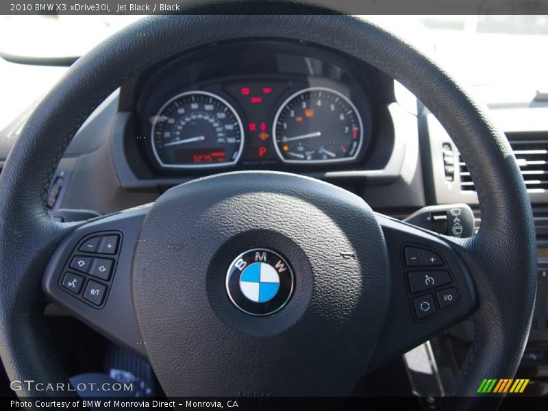 Jet Black / Black 2010 BMW X3 xDrive30i
