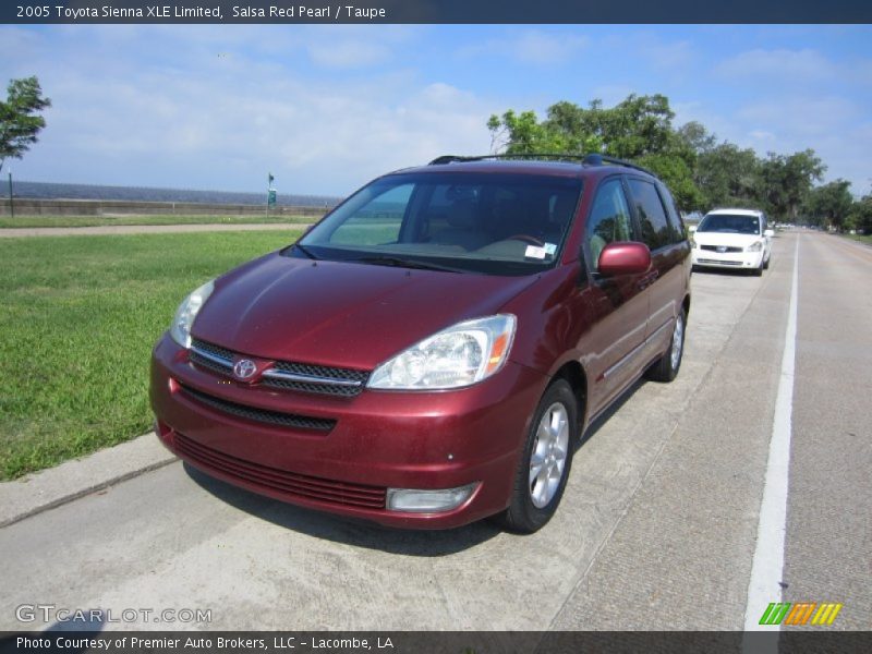Salsa Red Pearl / Taupe 2005 Toyota Sienna XLE Limited
