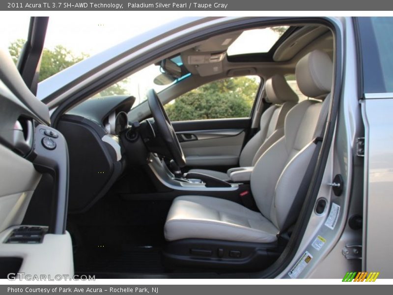 Paladium Silver Pearl / Taupe Gray 2011 Acura TL 3.7 SH-AWD Technology