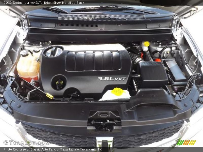 Bright Silver Metallic / Black 2012 Dodge Journey SXT