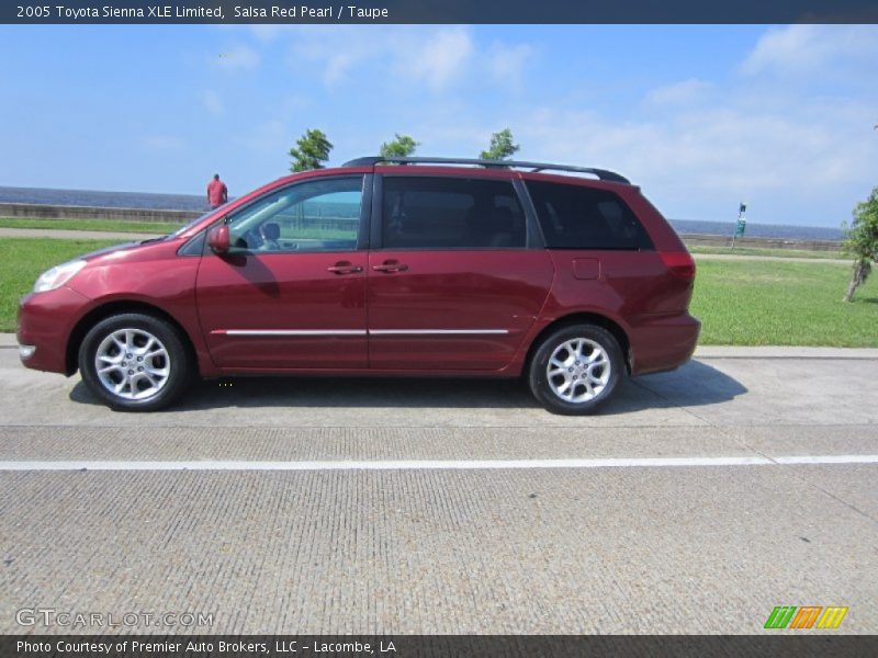 Salsa Red Pearl / Taupe 2005 Toyota Sienna XLE Limited