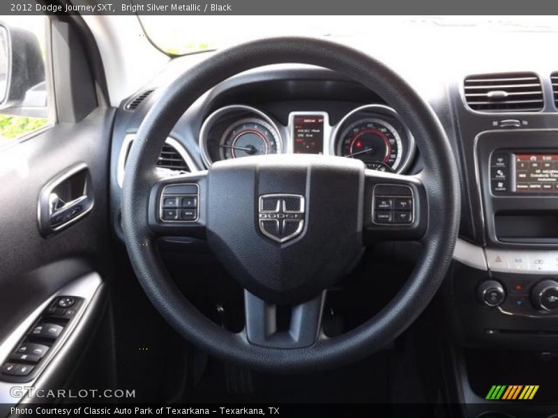 Bright Silver Metallic / Black 2012 Dodge Journey SXT