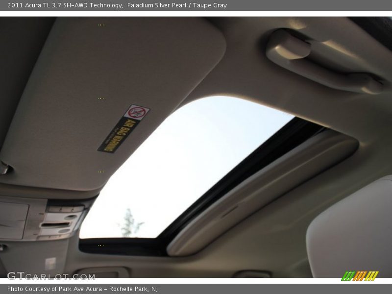 Paladium Silver Pearl / Taupe Gray 2011 Acura TL 3.7 SH-AWD Technology
