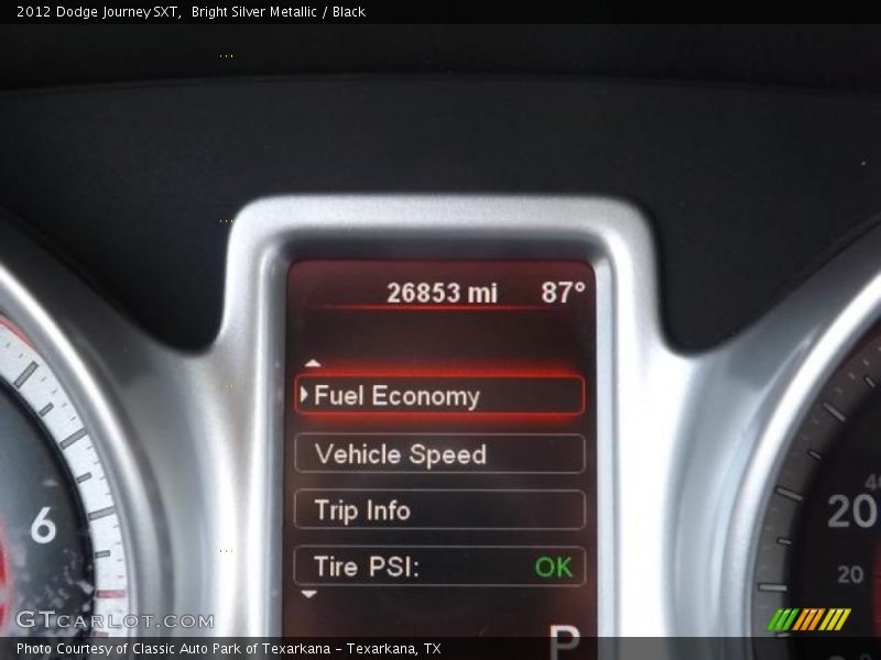 Bright Silver Metallic / Black 2012 Dodge Journey SXT