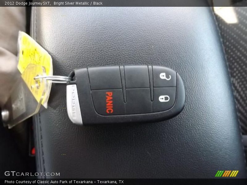 Bright Silver Metallic / Black 2012 Dodge Journey SXT