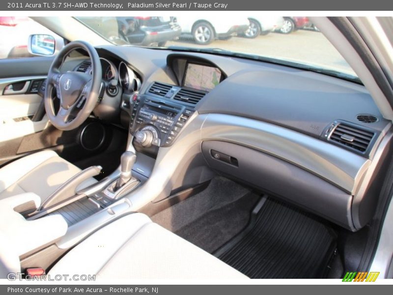 Paladium Silver Pearl / Taupe Gray 2011 Acura TL 3.7 SH-AWD Technology