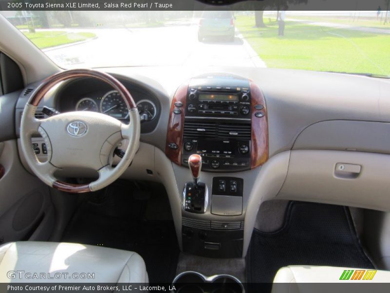 Salsa Red Pearl / Taupe 2005 Toyota Sienna XLE Limited