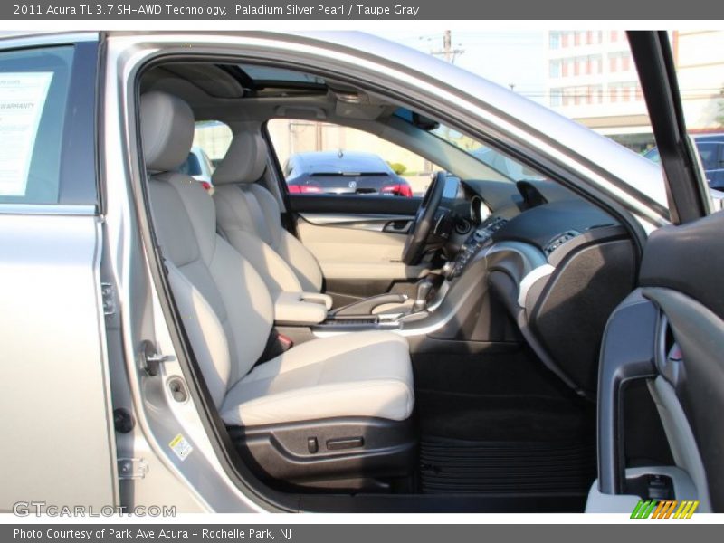 Paladium Silver Pearl / Taupe Gray 2011 Acura TL 3.7 SH-AWD Technology