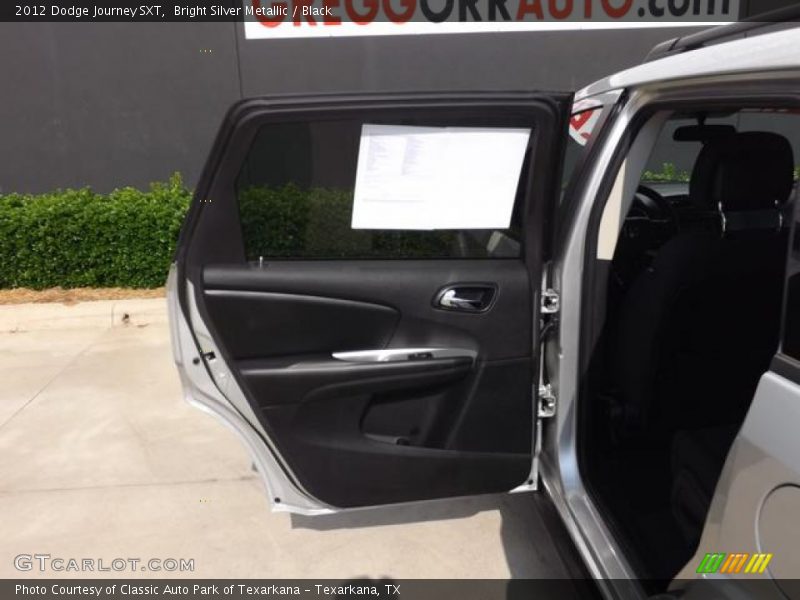 Bright Silver Metallic / Black 2012 Dodge Journey SXT