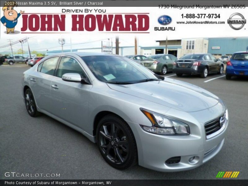 Brilliant Silver / Charcoal 2013 Nissan Maxima 3.5 SV