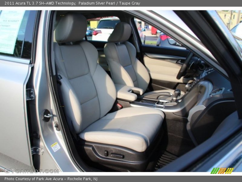 Paladium Silver Pearl / Taupe Gray 2011 Acura TL 3.7 SH-AWD Technology