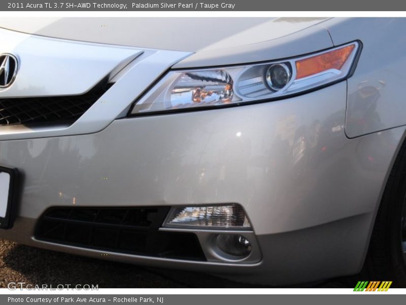 Paladium Silver Pearl / Taupe Gray 2011 Acura TL 3.7 SH-AWD Technology