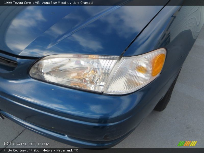 Aqua Blue Metallic / Light Charcoal 1999 Toyota Corolla VE