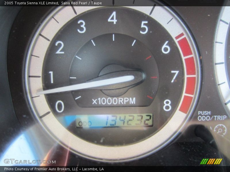 Salsa Red Pearl / Taupe 2005 Toyota Sienna XLE Limited