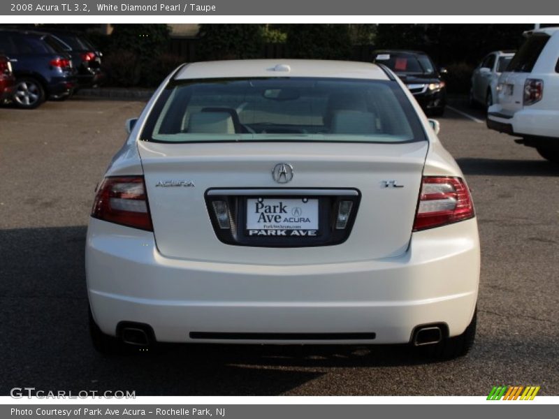 White Diamond Pearl / Taupe 2008 Acura TL 3.2