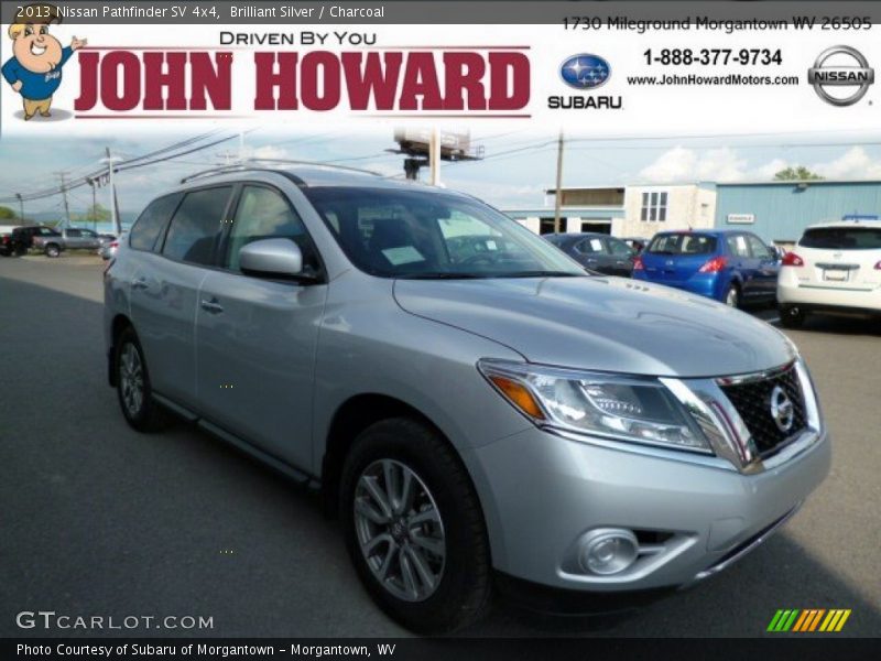 Brilliant Silver / Charcoal 2013 Nissan Pathfinder SV 4x4