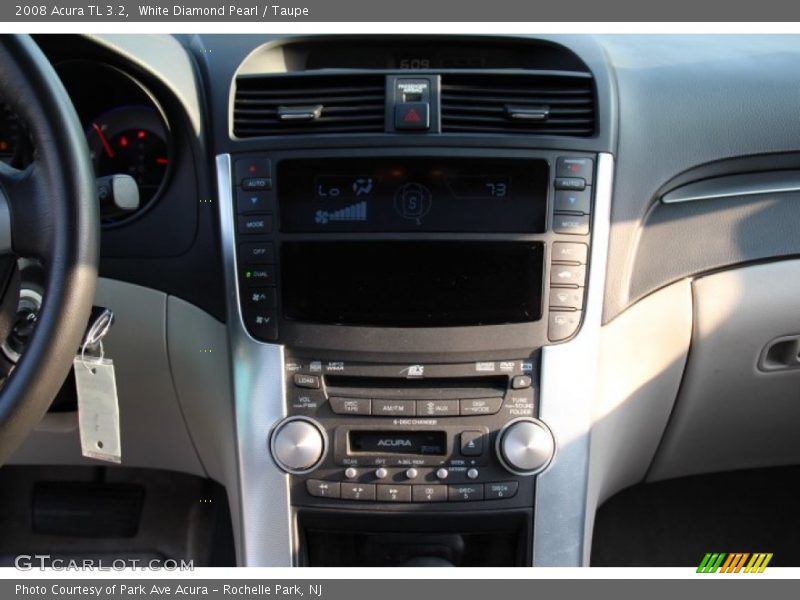 White Diamond Pearl / Taupe 2008 Acura TL 3.2