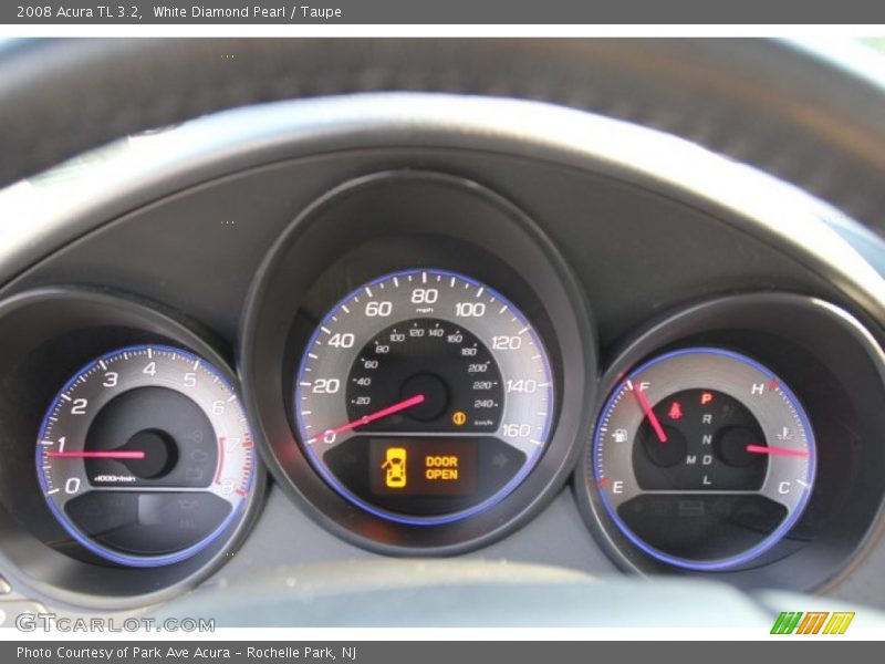 White Diamond Pearl / Taupe 2008 Acura TL 3.2
