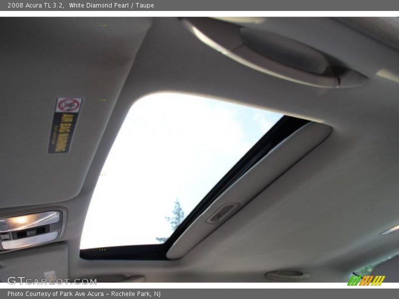 White Diamond Pearl / Taupe 2008 Acura TL 3.2