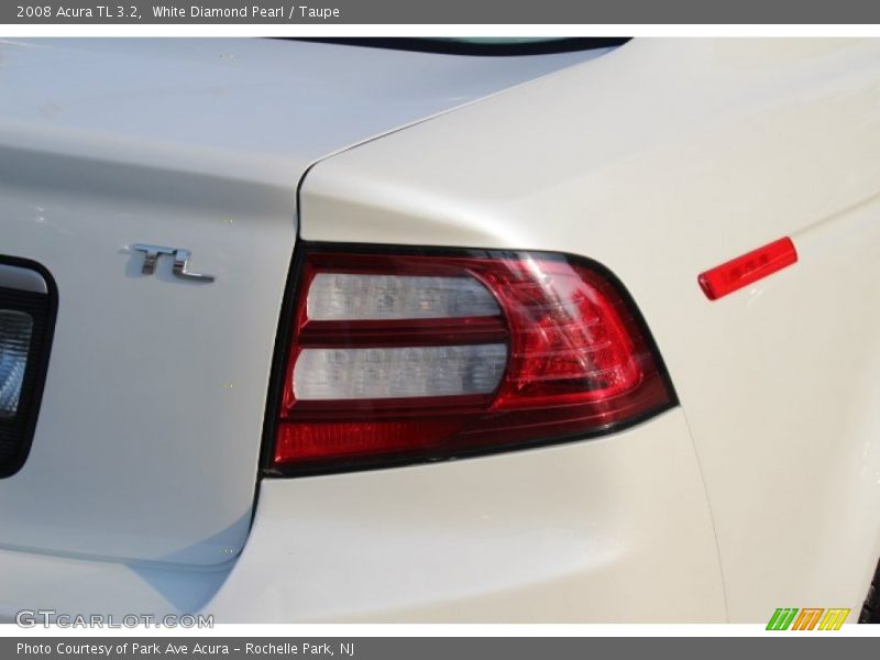 White Diamond Pearl / Taupe 2008 Acura TL 3.2