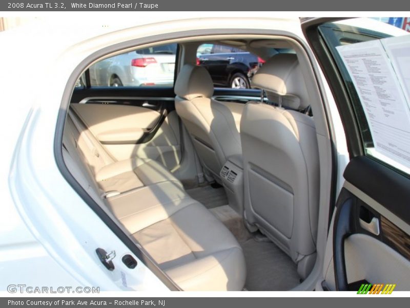 White Diamond Pearl / Taupe 2008 Acura TL 3.2