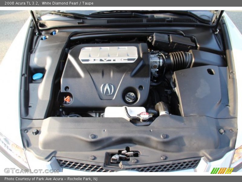 White Diamond Pearl / Taupe 2008 Acura TL 3.2