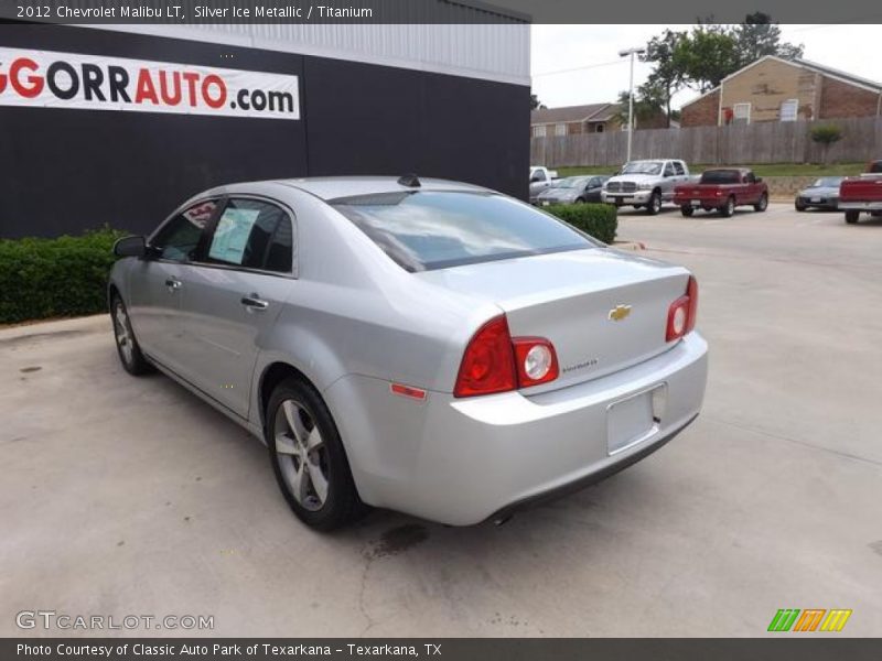 Silver Ice Metallic / Titanium 2012 Chevrolet Malibu LT