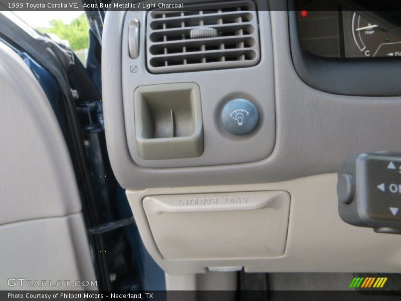 Aqua Blue Metallic / Light Charcoal 1999 Toyota Corolla VE