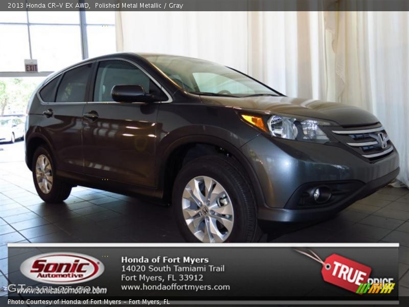 Polished Metal Metallic / Gray 2013 Honda CR-V EX AWD