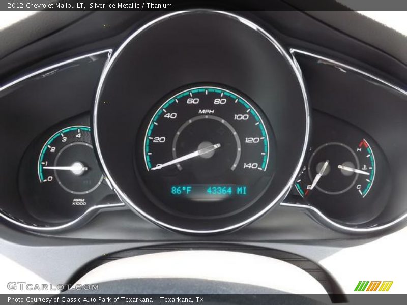 Silver Ice Metallic / Titanium 2012 Chevrolet Malibu LT
