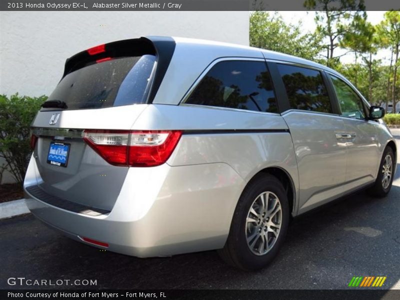 Alabaster Silver Metallic / Gray 2013 Honda Odyssey EX-L