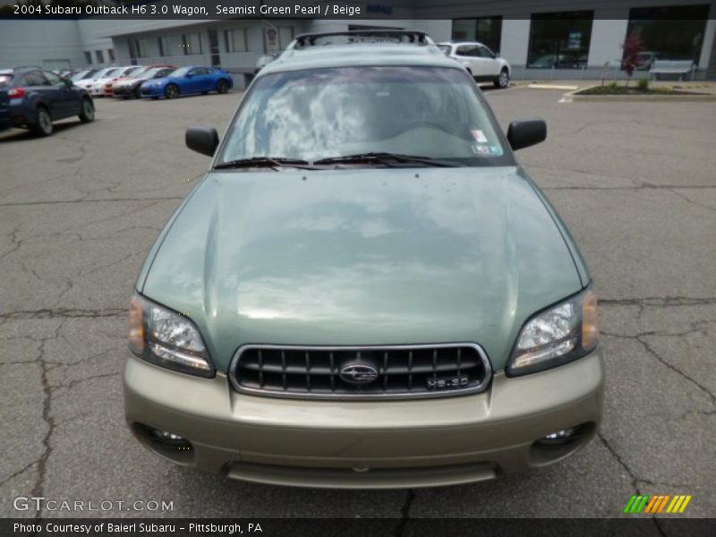 Seamist Green Pearl / Beige 2004 Subaru Outback H6 3.0 Wagon
