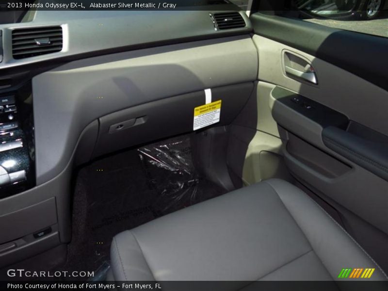 Alabaster Silver Metallic / Gray 2013 Honda Odyssey EX-L