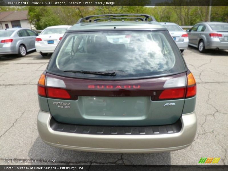 Seamist Green Pearl / Beige 2004 Subaru Outback H6 3.0 Wagon