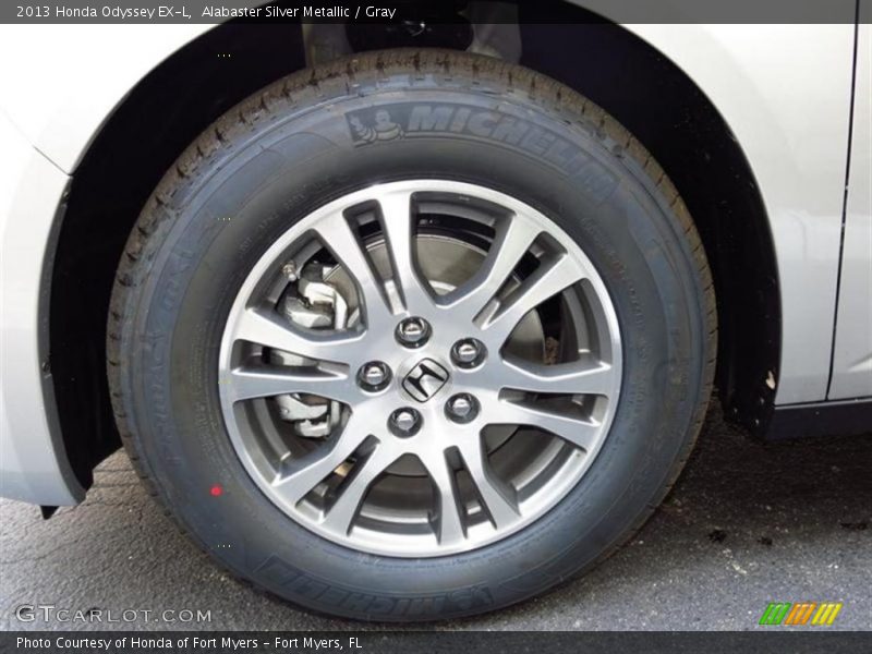 Alabaster Silver Metallic / Gray 2013 Honda Odyssey EX-L