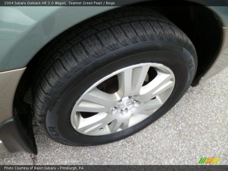 Seamist Green Pearl / Beige 2004 Subaru Outback H6 3.0 Wagon