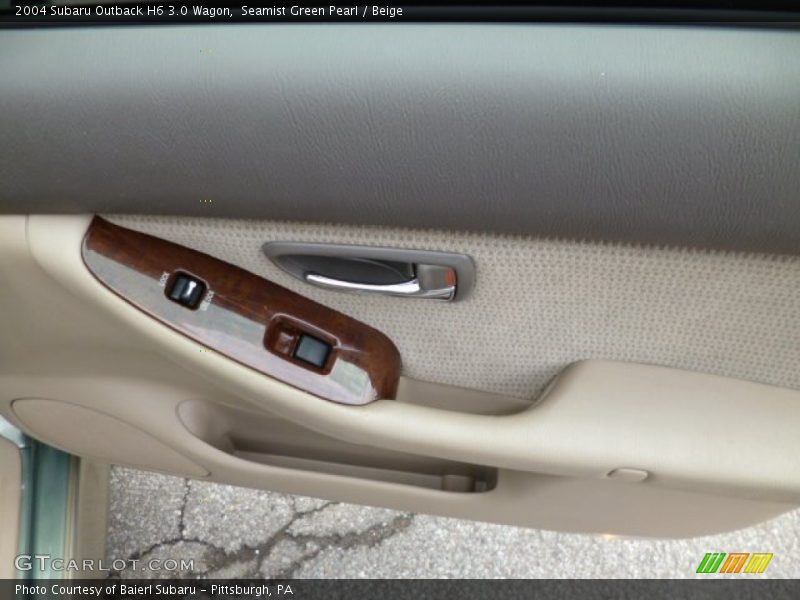 Seamist Green Pearl / Beige 2004 Subaru Outback H6 3.0 Wagon