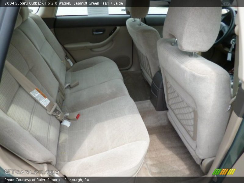 Seamist Green Pearl / Beige 2004 Subaru Outback H6 3.0 Wagon