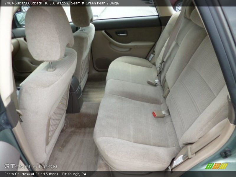 Rear Seat of 2004 Outback H6 3.0 Wagon