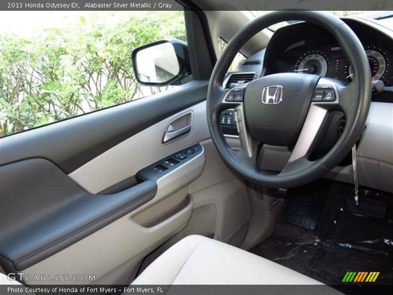 Alabaster Silver Metallic / Gray 2013 Honda Odyssey EX