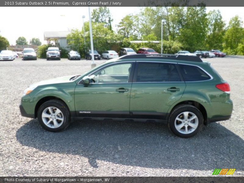 Cypress Green Pearl / Ivory 2013 Subaru Outback 2.5i Premium